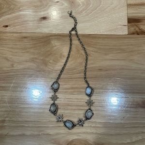 Lucky brand vintage gold boho stone hammered chain necklace